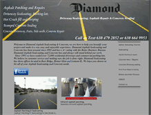 Tablet Screenshot of diamondsealcoating.net